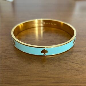 Kate Spade Blue and Gold Enamel Bangle Bracelet